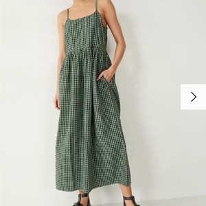 HUSH Clove Checked MIDI Dress, size 16 UK (12-14 USA)